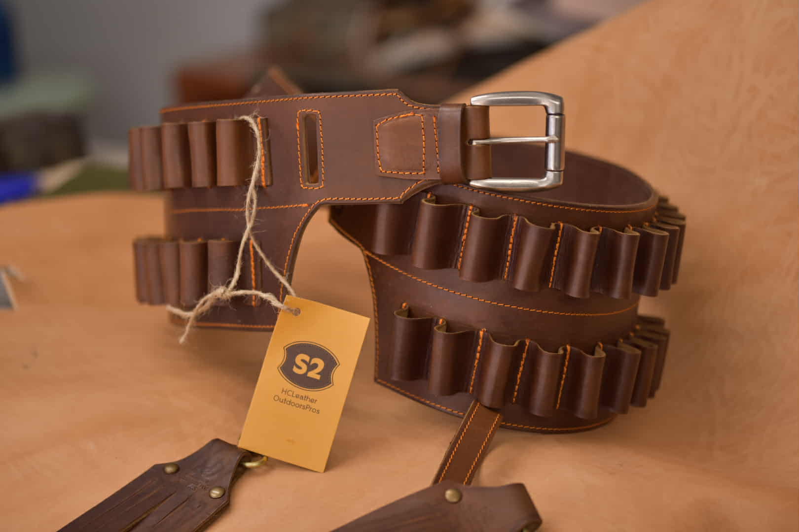 s2knife-tumores-double-handmade-handcrafted-leather-belt-hunting-accessory-multiple-cases-open-main Διπλή Φυσιγγιοθήκη Tumores